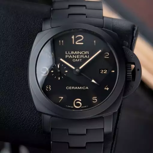 PANERAI Luminor 1950 Tuttonero GMT Black Dial Men’s Watch Item No. PAM00438 ( Replica )