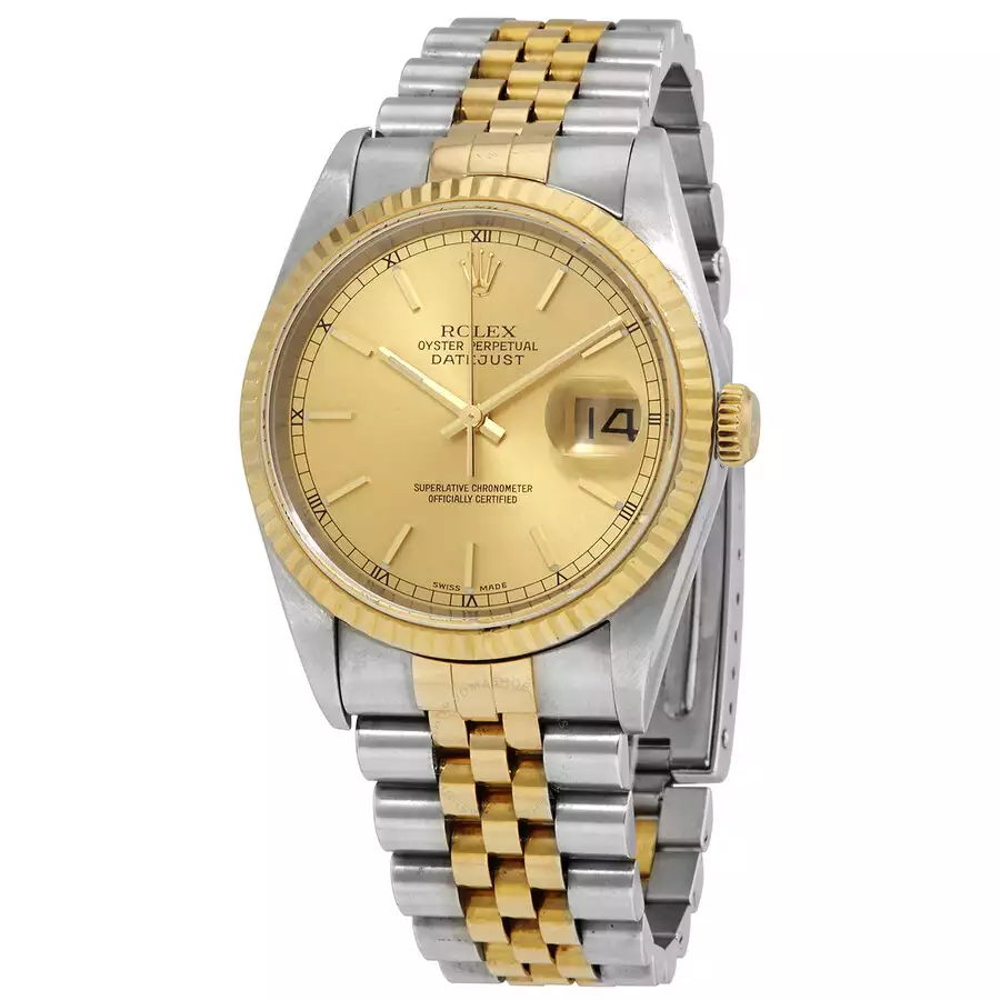 ROLEX  Datejust 36 Automatic Gold Dial Men’s Watch Item No. 16233 CSJ