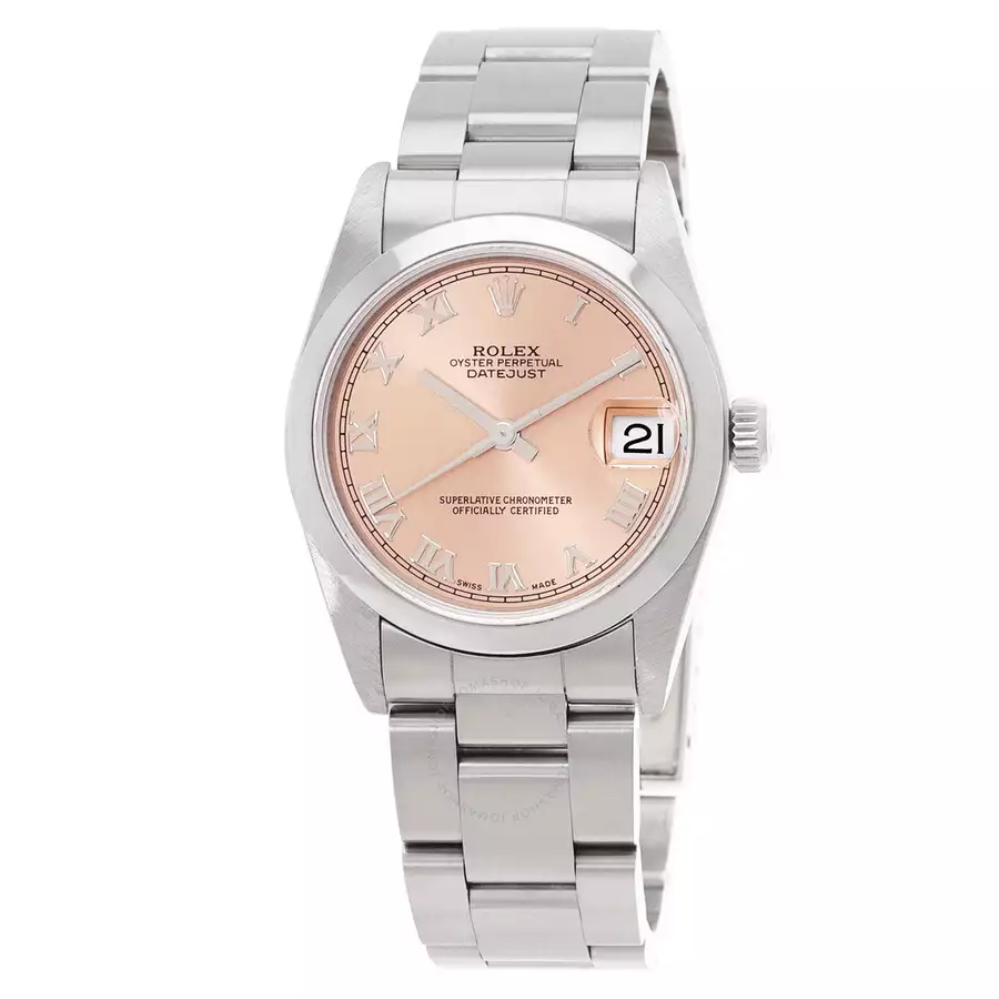 ROLEX  Datejust Automatic Rose Gold Dial Ladies Watch Item No. 78240