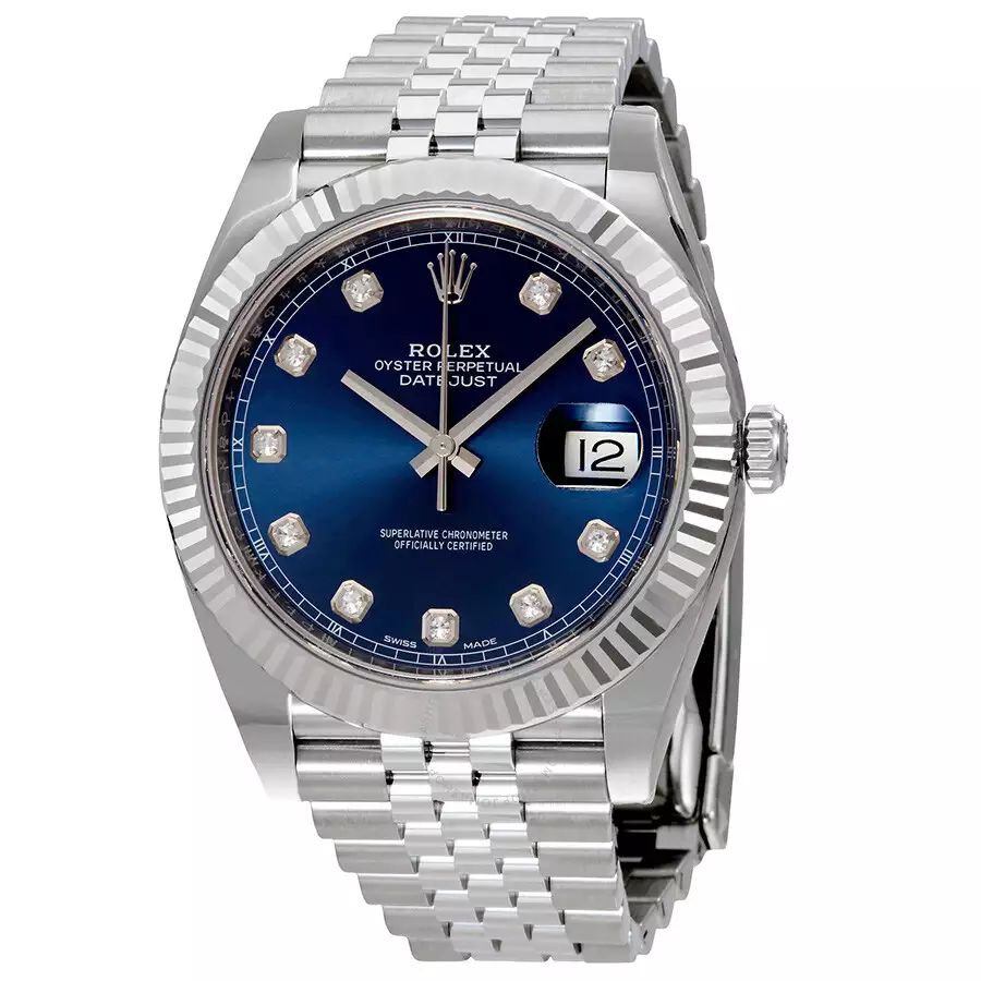 ROLEX  Datejust Blue Diamond Dial Automatic Men’s Jubilee Watch Item No. 126334BLDJ
