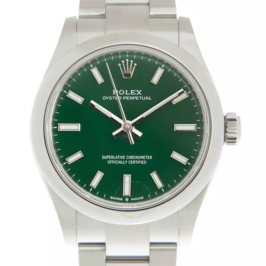 ROLEX  Oyster Perpetual 31 Automatic Green Dial Ladies Watch Item No. 277200GNSO