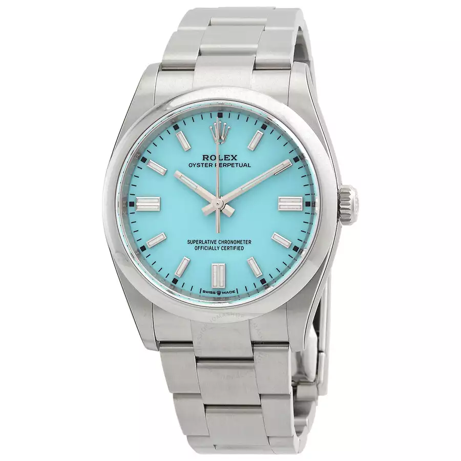 ROLEX  Oyster Perpetual 36 Automatic Chronometer “Tiffany Blue” Dial Watch Item No. 126000TQBLSO