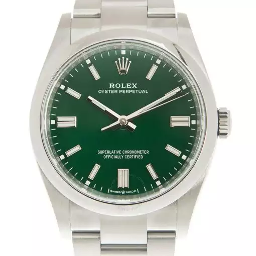 ROLEX  Oyster Perpetual Automatic Chronometer Green Dial Men’s Watch Item No. 126000GNSO ( Replica )