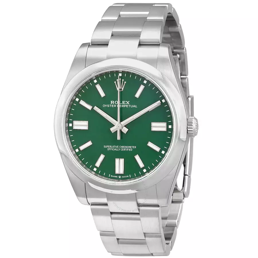 ROLEX  Oyster Perpetual 41 Automatic Green Dial Men’s Watch Item No. 124300GNSO