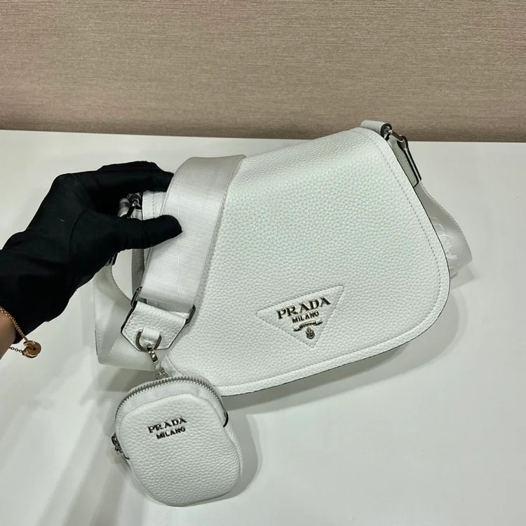 Pra Shoulder Bag White For Women, Women’s Bags 8.6in/22cm