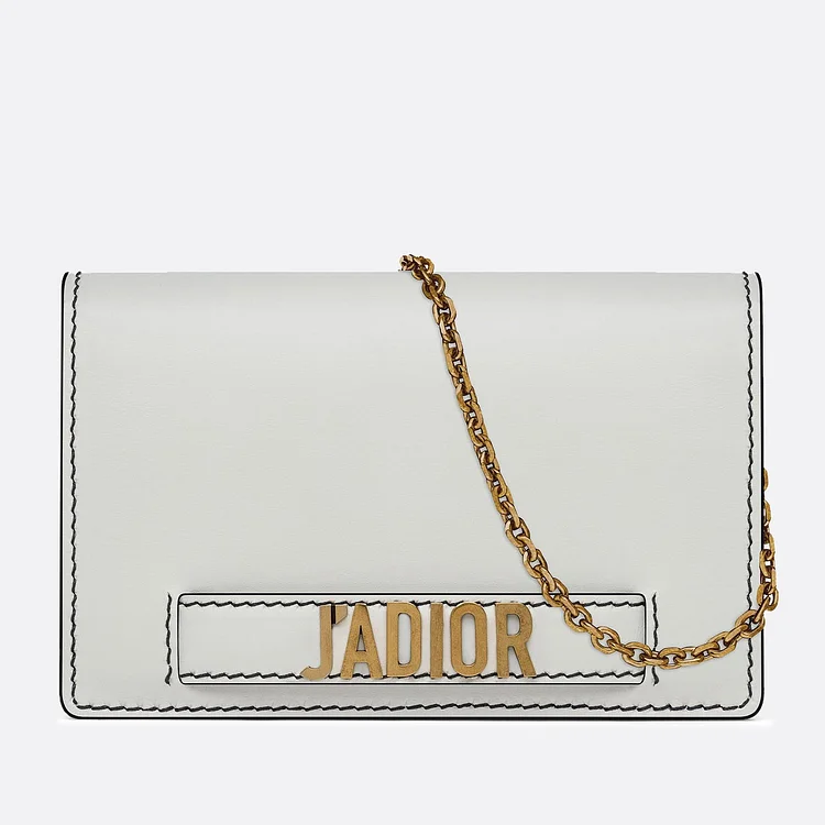 D White JAD Wallet On Chain Pouch