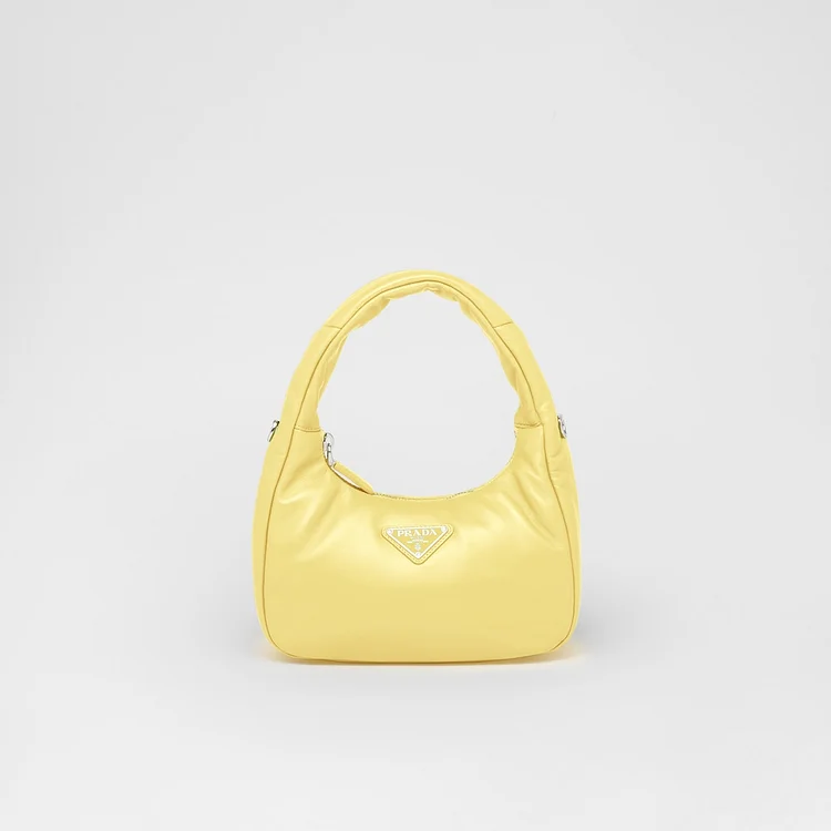 PP Soft padded nappa leather mini-bag – Citron Green