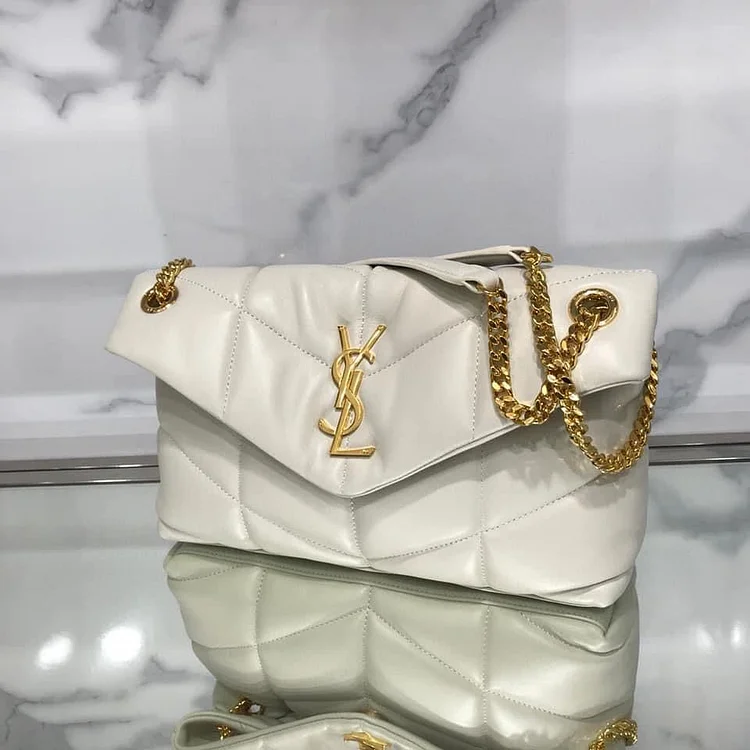 Y PUFFER MEDIUM BAG IN QUILTED LAMBSKIN