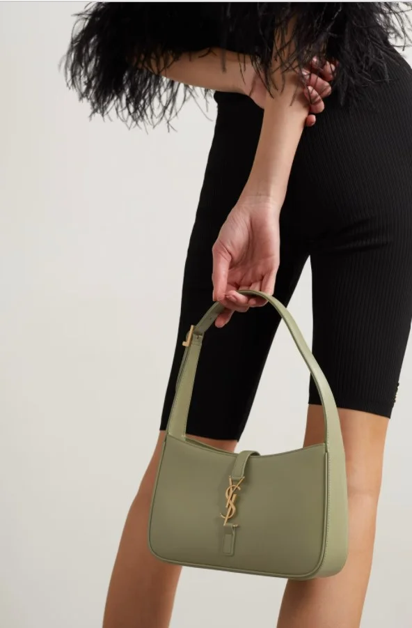 Y Leather shoulder bag Avocado Green