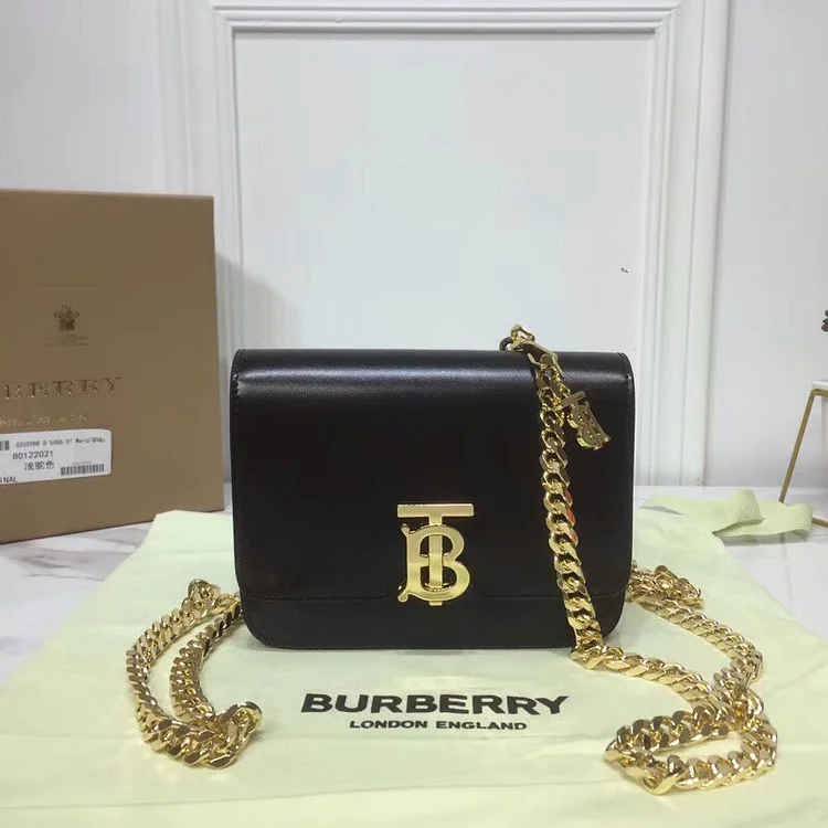 bb Tb Chain Belt Bag Black For Women, Women’s Bags 6.6in/17cm
