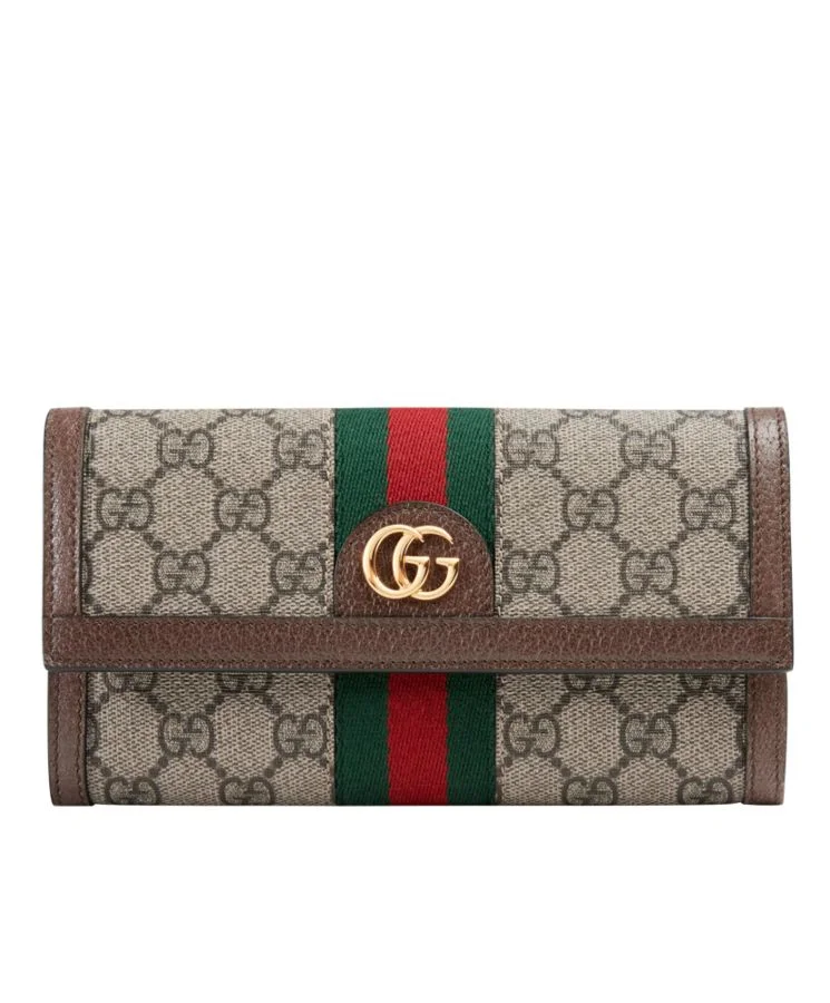 GG Ophidia GG continental wallet 523153 Dark Coffee