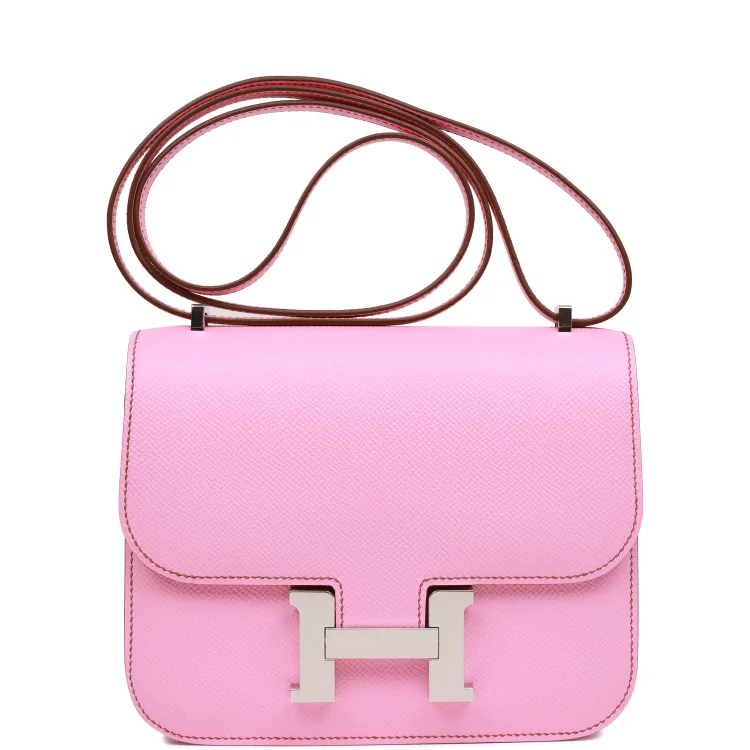 H Constance 18 Bubblegum Epsom Palladium Hardware