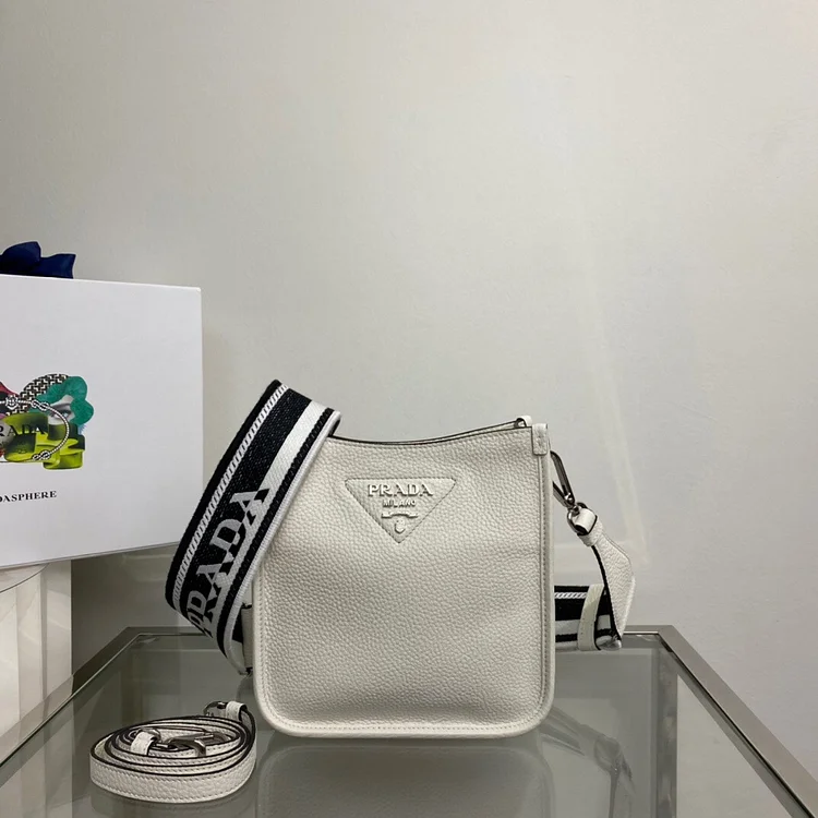 Pra Mini Shoulder Bag White For Women, Women’s Bags 7.9in/20cm