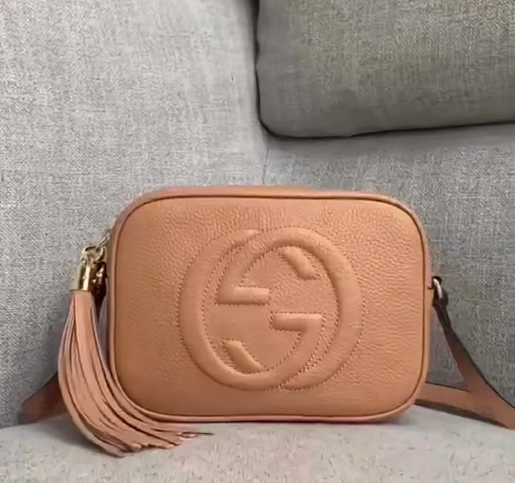 GC427 Rose Beige Leather Soho Small Disco Bag / HIGHEST QUALITY VERSION