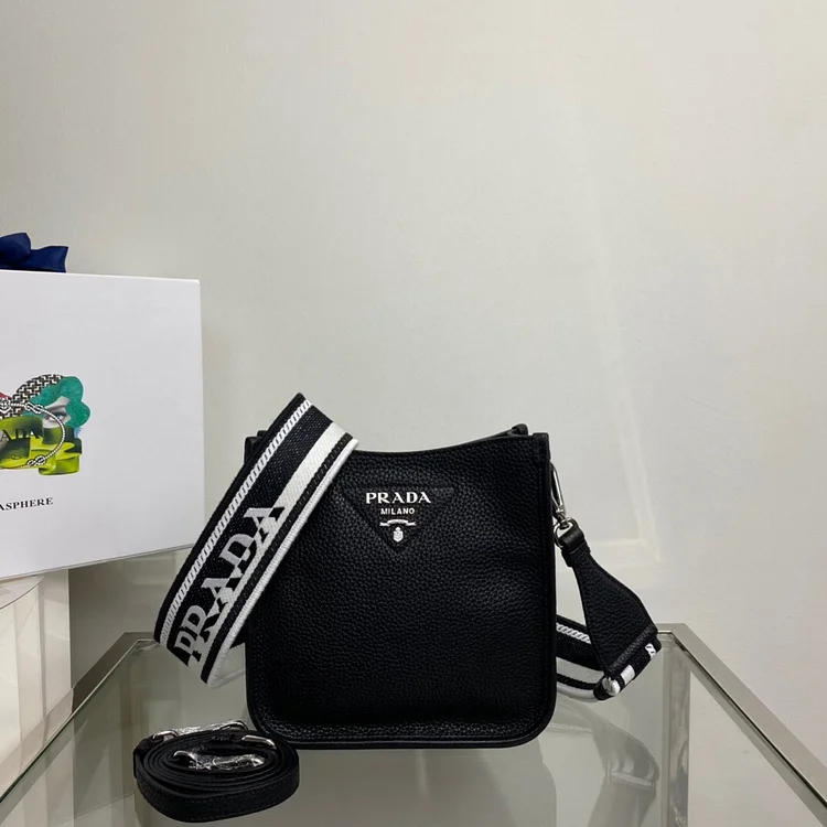 Pra Mini Shoulder Bag Black For Women, Women’s Bags 7.9in/20cm
